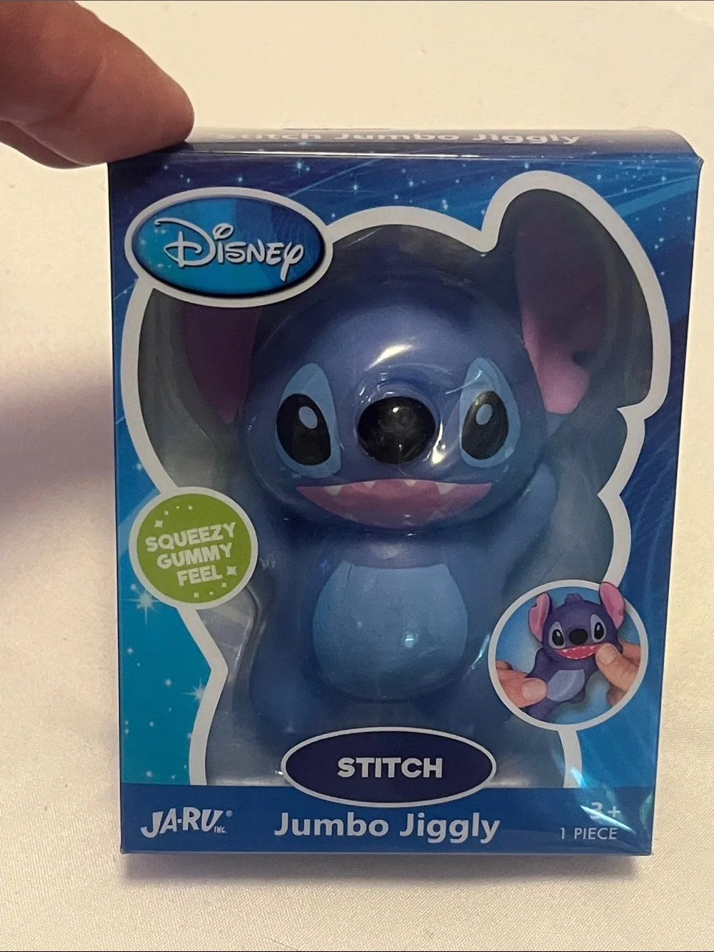 Disney Stitch Jumbo Jiggly Squeeze Toy - Blue & Pink